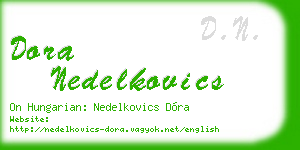 dora nedelkovics business card